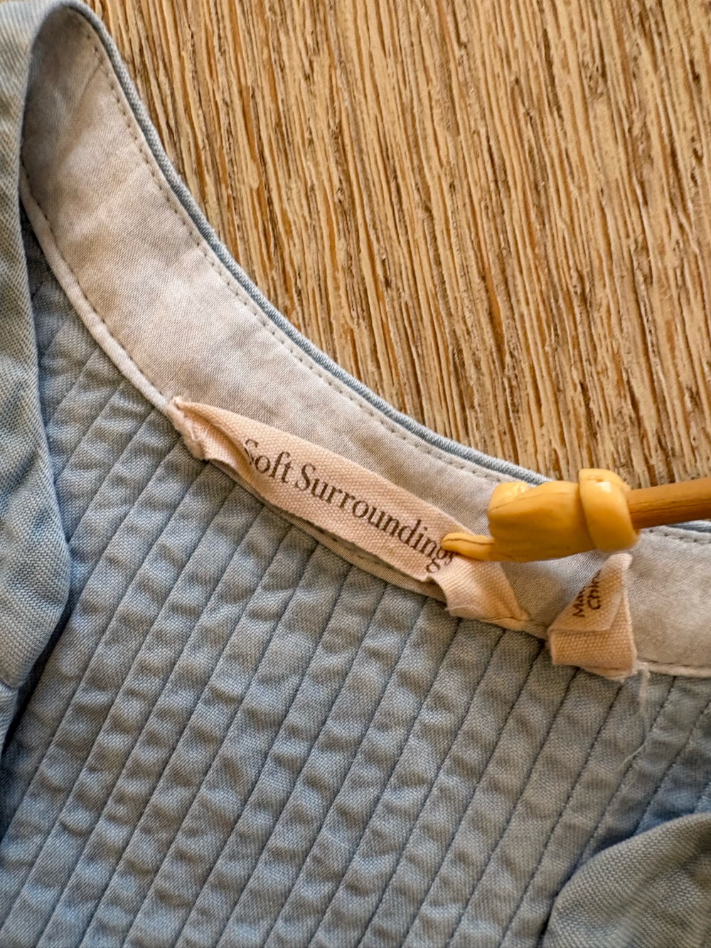 Soft Surroundings Chambray Denim Top - Picture 10 of 15